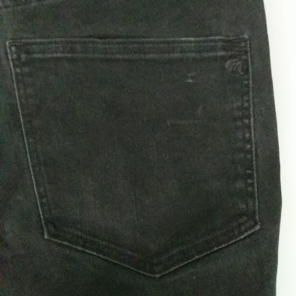 Madewell Black High Riser Cut Off Shortie Shorts - size 30 - Picture 6 of 7